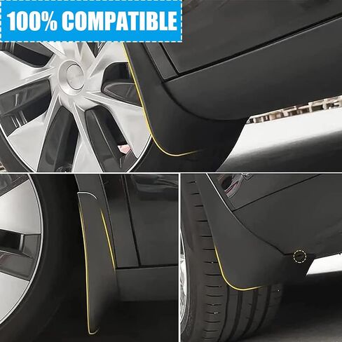 Heavy Duty Car Mud Flaps Splash Guards Mudguard Compatible with Jeep Wrangler Rubicon 2019 2020 2021 2022 2023 2024 2025 Front and Rear Mudflaps with Screw Accessories & Car Wash Towels, 4Pcs in Saudi Arabia