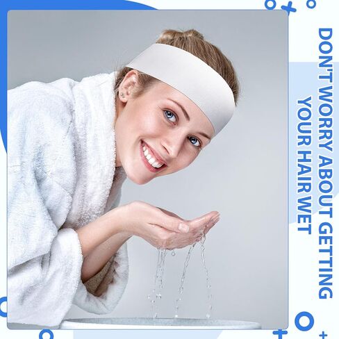500 Pieces Disposable Spa Facial Headbands White Stretch Non Woven Facial Headband with Convenient Closure Soft Skin Care Hair Band for Women Salons in Saudi Arabia