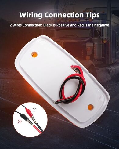 4x RV مقطورة علامة LED ضوء بولسي/عين النمر/ضوء إزالة الفقاعات المزدوجة 12 كهرمان 4x2 12 فولت مستطيل LED ضوء علامة جانبية سطح جبل شاحنات التخييم RVS in Saudi Arabia