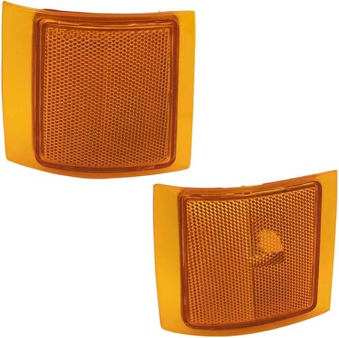 Brock Replacement Driver and Passenger 4 Pc Set Lower & Upper Signal Side Marker Lights Compatible with 1994-2002 C/K Pickup Truck in Kuwait