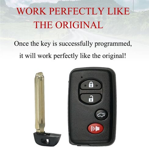 استبدال MechanMagic Smart Key Fob يناسب Toyota Highlander 2007-2014 دخول بدون مفتاح للتحكم عن بعد، تشغيل دفع 4 أزرار FCC ID: HYQ14AAB 271451-0140 Board PN: 89904-48110 SUV in Kuwait