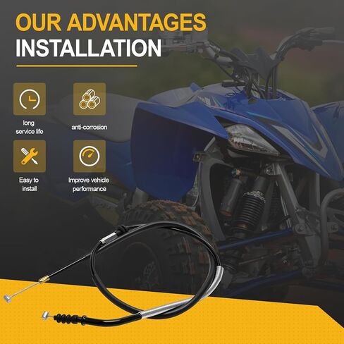 كابل القابض متوافق مع رقم الجزء 2004-2009 Yamaha YFZ450 5TG-26335-20-00 5TG-26335-30-00 5TG-26335-00-00 in Saudi Arabia