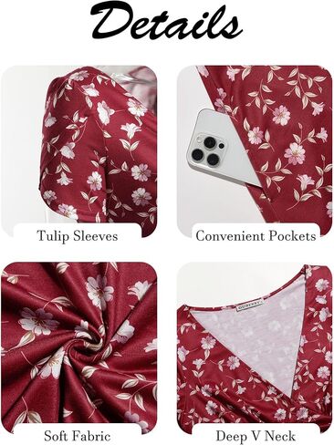 GUBERRY Women Summer Dresses Midi Milkmaid Corset V Neck A Line Sundresses for Women in Kuwait