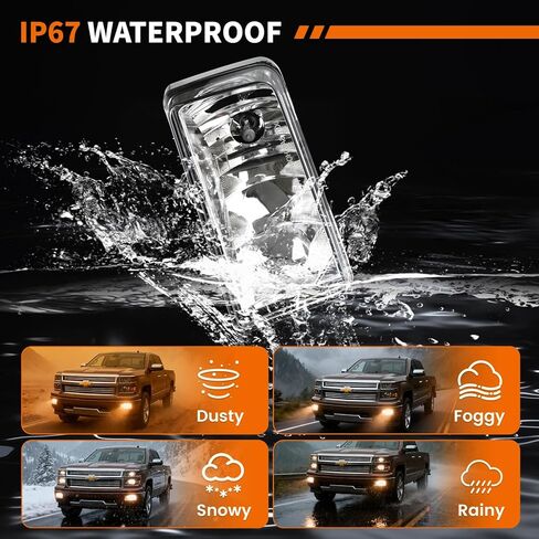 مصابيح الضباب الممتصة للصدمات متوافقة مع 2007-2015 تشيفي سيلفرادو أفالانش سوبربان جي إم سي سييرا يوكون للسائق ومصابيح الضباب الجانبية للركاب، تحل محل 25883245،25883246، GM2593160، GM2592160 in Kuwait