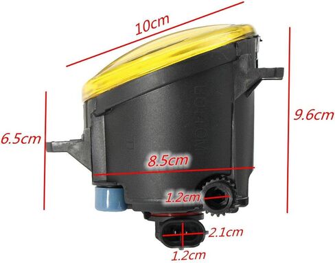 Tiny Force Pair of Halogen Yellow Fog Light Lamp Left Right Side Compatible fwith Toyota Corolla Camry Highlander Prius Sienna Tacoma Avalon Venza RAV4 Yaris Matrix Solara GX460 IS250 IS350 RX350 in Saudi Arabia