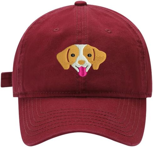 Mens Baseball Caps Brittany Spaniel Dog Embroidered Washed Cotton Adjustable Dad Hat in Kuwait