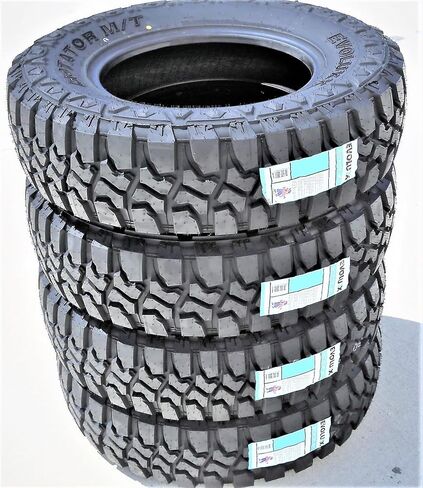 Set of 4 (FOUR) Evoluxx Rotator M/T Mud Off-Road Light Truck Radial Tires-30X9.50R15LT 30X9.50X15 30X9.50-15 104Q Load Range C LRC 6-Ply BSW Black Side Wall in Kuwait