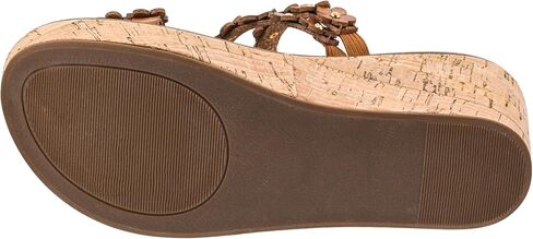 Corkys Footwear Women's Let's Be Friends Wedge - بكعب 2.5 بوصة، ونعل داخلي مبطن من مادة EVA للارتداء طوال اليوم، وجزء علوي من الزهور بأشرطة لمظهر ربيعي لطيف in Kuwait