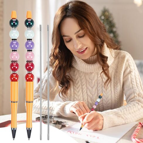 20 قطعة من موسعات الأقلام للأقلام القابلة للخرز، 4.6 بوصة من الفولاذ المقاوم للصدأ DIY قضبان تمديد الأقلام المطرزة، أجزاء تمديد شريط الخرز البديلة لإصلاح الأعمال اليدوية وهدايا اللوازم المكتبية in Kuwait