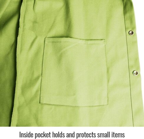 Black Stallion (JF1012-LM Safety Welding Jacket, 9 oz Flame Resistant Cotton, 2-Inch Silver Reflective Tape, Stand-Up Welder's Collar, 2X-Large, Safety Lime Green in Kuwait