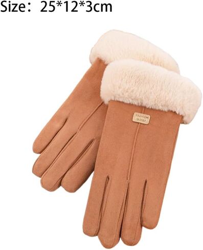 Thickened Warm Winter Gloves - Unisex Touchscreen Gloves for Outdoor Skiing and Cycling with Double-Sided Velvet Lining in Saudi Arabia