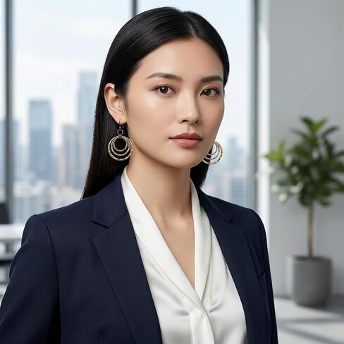 أقراط بوهو معدنية مختلطة للنساء، أقراط متدلية من النحاس والفضة العتيقة بثلاثة ألوان، مجوهرات متدلية ثلاثية الدائرة من نسيج مطروق للهدايا غير الرسمية الريفية الغربية in Kuwait