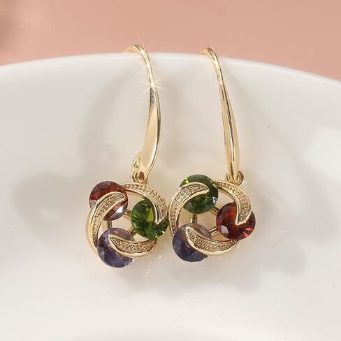 Exquisite Colorful Pendant Earrings on weddings or anniversaries, and serve as ideal holiday accessories. in Saudi Arabia