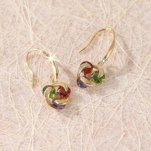 Exquisite Colorful Pendant Earrings on weddings or anniversaries, and serve as ideal holiday accessories. in Saudi Arabia