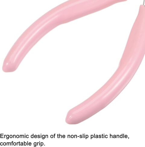 HARFINGTON Wire Cutters 4.5 Inch Diagonal Cutting Side Precision Pliers with Pink Plastic Handle for DIY Crafts Jewelry Making in Saudi Arabia