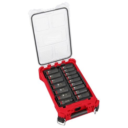Milwaukee Electric - Shockwave Impact Duty. Socket 1/2. DR 16PC MM Pack in Saudi Arabia