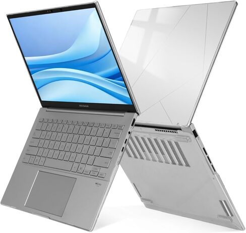 حافظة MOSISO متوافقة مع ASUS Zenbook 14 بوصة OLED 2026 2025 2024 Release (الموديل: UX3405M / UX3405C)، غطاء حماية صلب من البلاستيك خفيف الوزن، شفاف كريستالي in Saudi Arabia