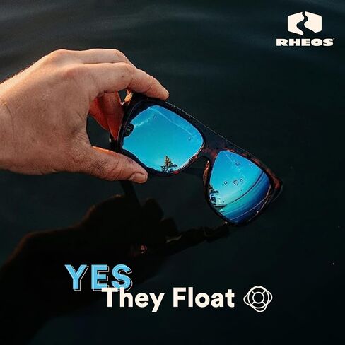 Rheos Coopers Floating Polarized Sunglasses | 100% UV Protection | Boating & Fishing | Water Sport | Anti-Glare | Men & Women in Kuwait