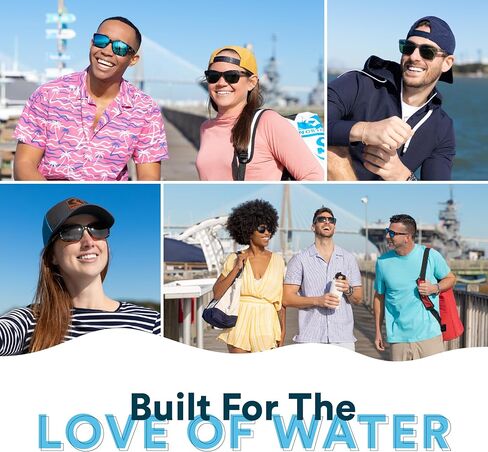 Rheos Coopers Floating Polarized Sunglasses | 100% UV Protection | Boating & Fishing | Water Sport | Anti-Glare | Men & Women in Kuwait