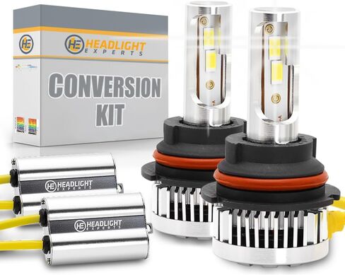 مجموعة مصابيح 9007 لسيارة فورد توروس سيدان 2005 التوصيل والتشغيل 6000K 22,000 لومن مع Canbus مدمج خالٍ من الأخطاء (عبوة من 2) ضوء الضباب in Kuwait