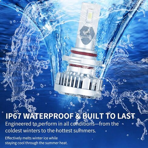 9005 مجموعة لمبات عالية الشعاع لعام 1990 كاديلاك ديفيل التوصيل والتشغيل 6000K 22,000 لومن مع Canbus مدمج خالٍ من الأخطاء (حزمة من 2) ضوء الضباب in Kuwait