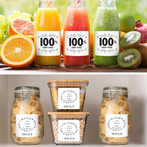 2.8" x 2.8" White Square Thermal Label Stickers, Self-Adhesive Large Square Direct Thermal Labels with Perforation Line Compatible with Most Thermal Printers (500 Sheets/Roll) in Kuwait