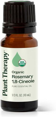 Plant Therapy Organic Rosemary Essential Oil 100% Pure, USDA Certified Organic, Undiluted, Natural Aromatherapy, Therapeutic Grade 10 mL (1/3 oz) in Kuwait