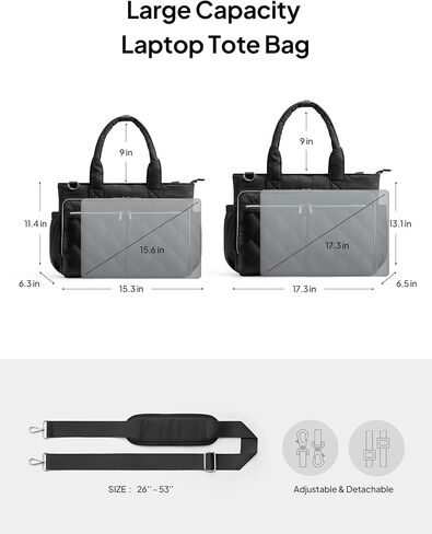TOPEAST Teacher Tote Bag for Women, Lightweight Laptop Work Bag Quilted Travel Handbag with Cup Holder for Nurse Student in Kuwait