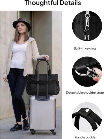 TOPEAST Teacher Tote Bag for Women, Lightweight Laptop Work Bag Quilted Travel Handbag with Cup Holder for Nurse Student in Kuwait