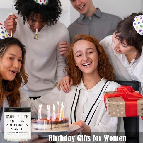 هدايا عيد ميلاد شهر مارس للنساء والرجال - شمعة "ولادة الملكات في شهر مارس"، أفكار هدايا عيد ميلاد مضحكة في العشرين والثلاثين والأربعين والخمسين للأم والزوجة والأخت والصديقة المفضلة in Kuwait