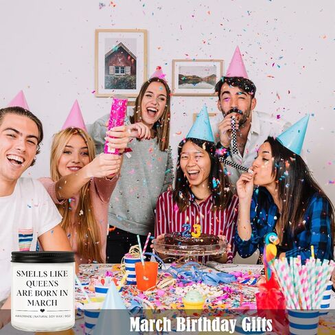 هدايا عيد ميلاد شهر مارس للنساء والرجال - شمعة "ولادة الملكات في شهر مارس"، أفكار هدايا عيد ميلاد مضحكة في العشرين والثلاثين والأربعين والخمسين للأم والزوجة والأخت والصديقة المفضلة in Kuwait
