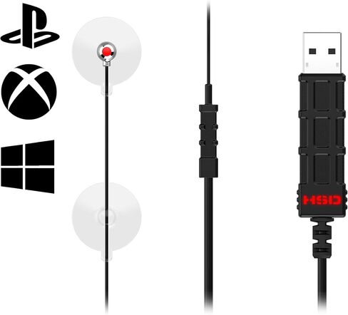 Hipshotdot PRO Red/Green/Yellow Brightness Control Dot LED Aim Assist Mod for Gaming TV Accessory Compatible with Xbox, Playstation, Nintendo and PC - Works with All Shooter Video Games and FPS or TPS in Kuwait