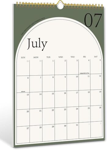2025-2026 Large Wall Calendar - 18 Months Hanging Wall Calendar from July 2025 to December 2026, Monthly 2025 Calendar with Thick Paper, Perfect for Office & Home, 10" x 14.7" in Kuwait
