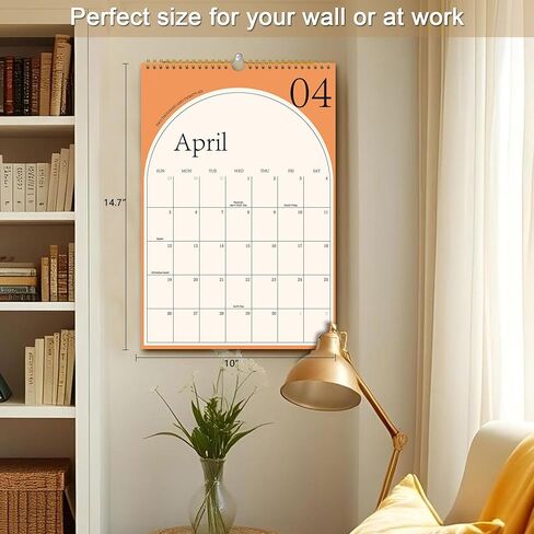 2025-2026 Large Wall Calendar - 18 Months Hanging Wall Calendar from July 2025 to December 2026, Monthly 2025 Calendar with Thick Paper, Perfect for Office & Home, 10" x 14.7" in Kuwait