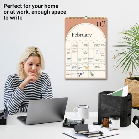 2025-2026 Large Wall Calendar - 18 Months Hanging Wall Calendar from July 2025 to December 2026, Monthly 2025 Calendar with Thick Paper, Perfect for Office & Home, 10" x 14.7" in Kuwait