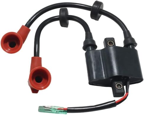 Boat Ignition Coil Assy for Yamaha 9.9HP E9.9D,15HP E15D,6HP F6 F6A,8HP F8 T8 FT8D,9.9HP F9.9 FT9.9,20HP 20C,25HP C25 C25 25D Ignition Coil OEM 6B4-85530-00 6B4-85570-00 680-85570-00 680-85570-02 in Saudi Arabia