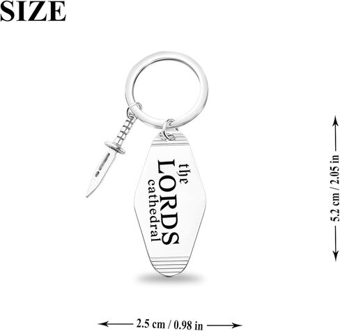 OKEYCH Dark Romance Book Inspired Gift I Vow You Vow We Vow Keychain Book Fan Jewelry Bookish Merch in Saudi Arabia