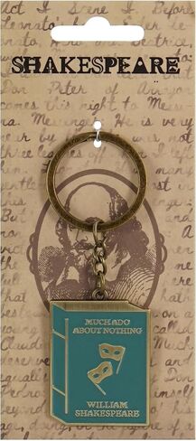 نصف القمر خليج شكسبير الكثير من اللغط حول لا شيء 1.5 بوصة الأخضر والذهبي المعادن والمينا الجدة سلسلة المفاتيح الدائري in Kuwait