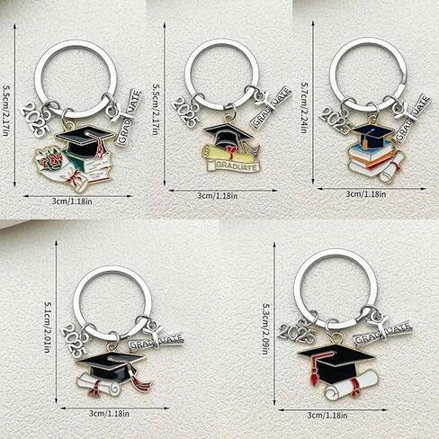 5pcs Graduate Keychain Class Of 2026 Graduation Gifts for Her Him Best Graduate Keychain Seniors Masters Nurses College Highschool Grad Presents in Saudi Arabia