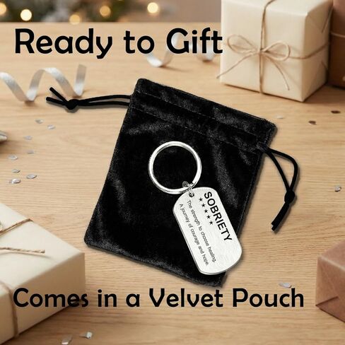 Sobriety Gifts for Women Men - Sober Anniversary Keychain - AA NA Recovery Milestone Token, One Day at a Time in Saudi Arabia