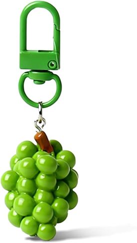 Grape Keychain Grape Bag Charms for Women Handbag Fruit Purse Charms Purple Dress Jewelry Gifts in Kuwait