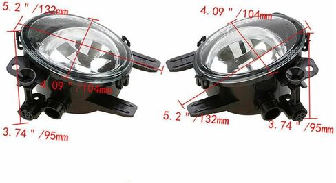 BestParts Pair of Fog Lights Compatible With BMW 2 Series 220i 228i 14-16/3 Series 320i 325i 328i 328d 335i 12-16/4 Series 428i 435i 14-16 Replaces 63177248911 63177248912 BM2593142 BM2592142 in Saudi Arabia