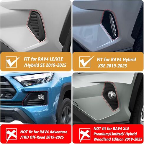 مصابيح الضباب Led لتويوتا RAV4 2019-2025 LE XLE Hybrid SE XSE ضوء النهار الجري العنبر بدوره مصباح إشارة in Kuwait