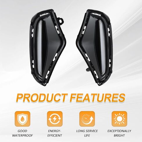 مصابيح الضباب Led لتويوتا RAV4 2019-2025 LE XLE Hybrid SE XSE ضوء النهار الجري العنبر بدوره مصباح إشارة in Kuwait