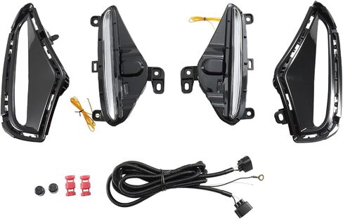 مصابيح الضباب Led لتويوتا RAV4 2019-2025 LE XLE Hybrid SE XSE ضوء النهار الجري العنبر بدوره مصباح إشارة in Kuwait