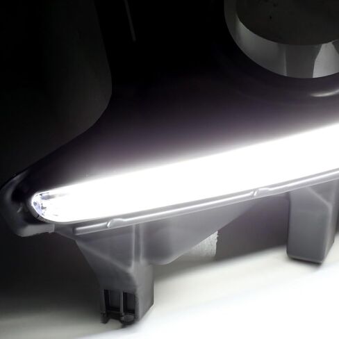 مجموعة مصابيح الضباب LED من Auto Dynasty متوافقة مع تويوتا هايلاندر 2014-2016، مصابيح الضباب LED DRL للقيادة مع مجموعة مفاتيح لتسخير الأسلاك، عدسة شفافة بإطار أسود in Saudi Arabia