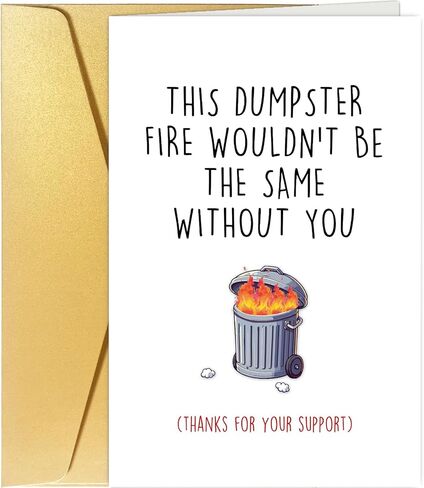 Funny Encouragement Card, Cute Thank You Card for Women Men, Appreciation Card for Coworker Boss, Moral Support Card in Kuwait