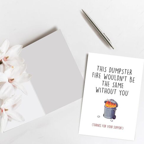 Funny Encouragement Card, Cute Thank You Card for Women Men, Appreciation Card for Coworker Boss, Moral Support Card in Kuwait