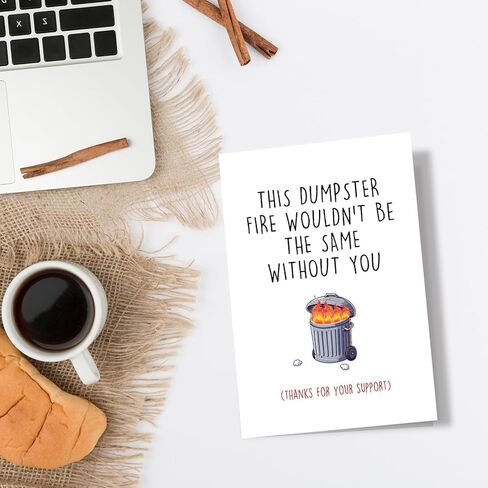 Funny Encouragement Card, Cute Thank You Card for Women Men, Appreciation Card for Coworker Boss, Moral Support Card in Kuwait