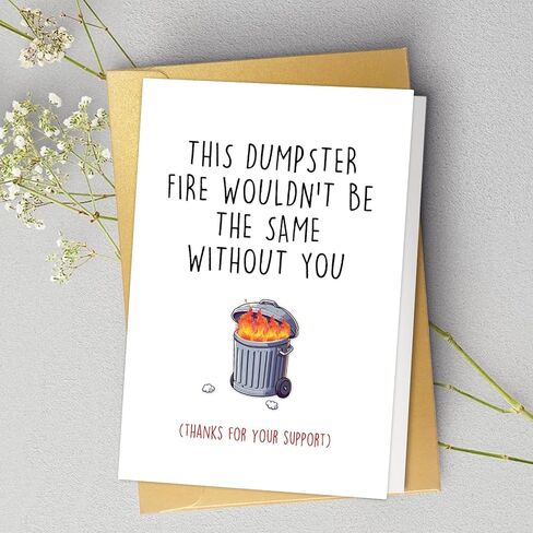 Funny Encouragement Card, Cute Thank You Card for Women Men, Appreciation Card for Coworker Boss, Moral Support Card in Kuwait
